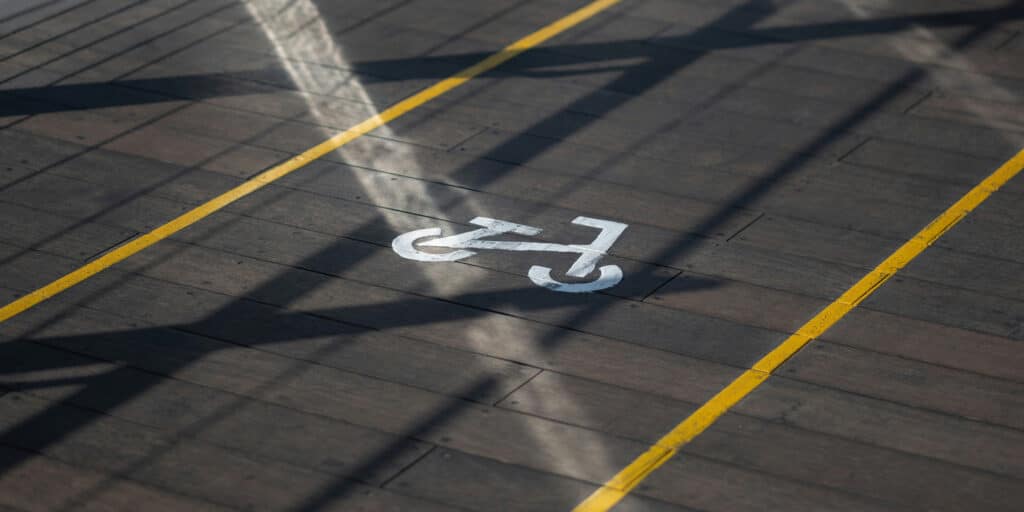 image of an empty bakersfield bike lane