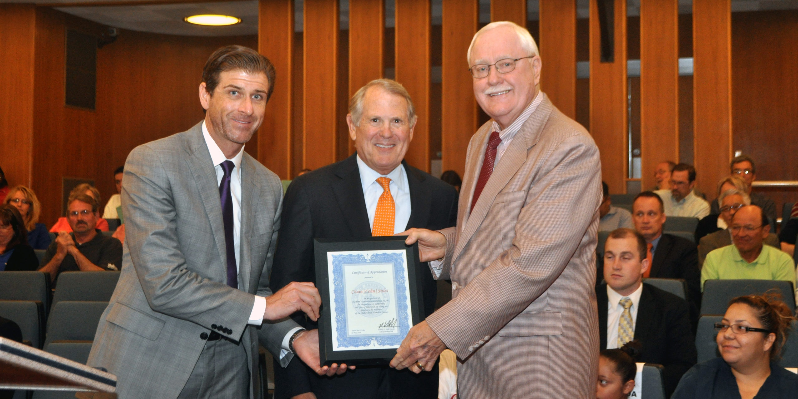 Chain | Cohn | Clark recognized by City of Bakersfield, Mayor Harvey Hall for contribution to litter cleanup program