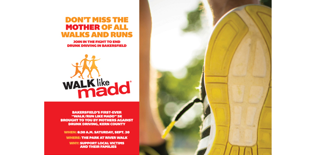 ‘Walk/Run Like MADD’ article, ad featured in new Bakersfield Life magazine