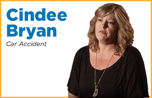 Meet Cindee Bryan, a resident of Kern County who was involved in a car accident