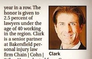 CCS Senior Partner Matt Clark named a 2014 ‘Rising Star’ by Super Lawyers Magazine (People in Business, The Bakersfield Californian)