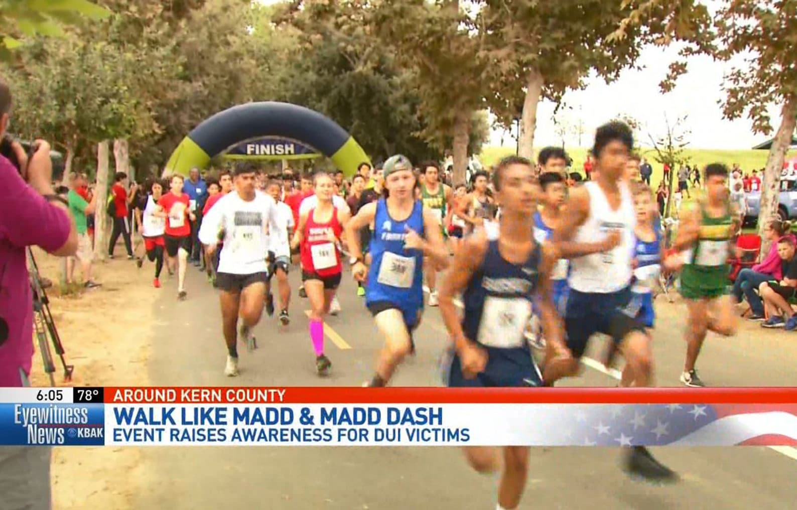 MADD Kern County’s sixth ‘Walk Like MADD & MADD Dash’ – presented by Chain | Cohn | Clark – raises $60,000 to fight against DUI crimes