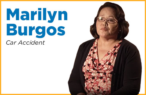 Meet Marilyn Burgos, a resident of Arvin in Kern County who was involved in a car accident