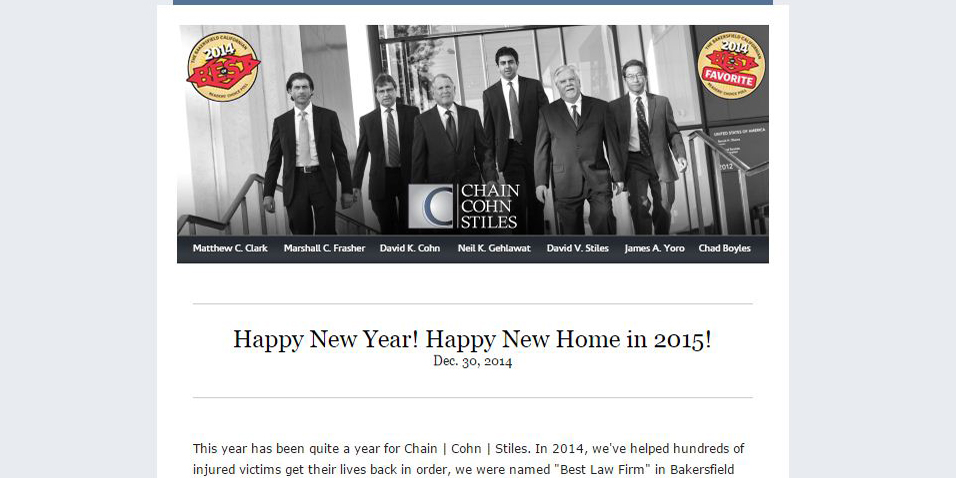Newsletter: ‘Happy New Year! Happy New Home in 2015’