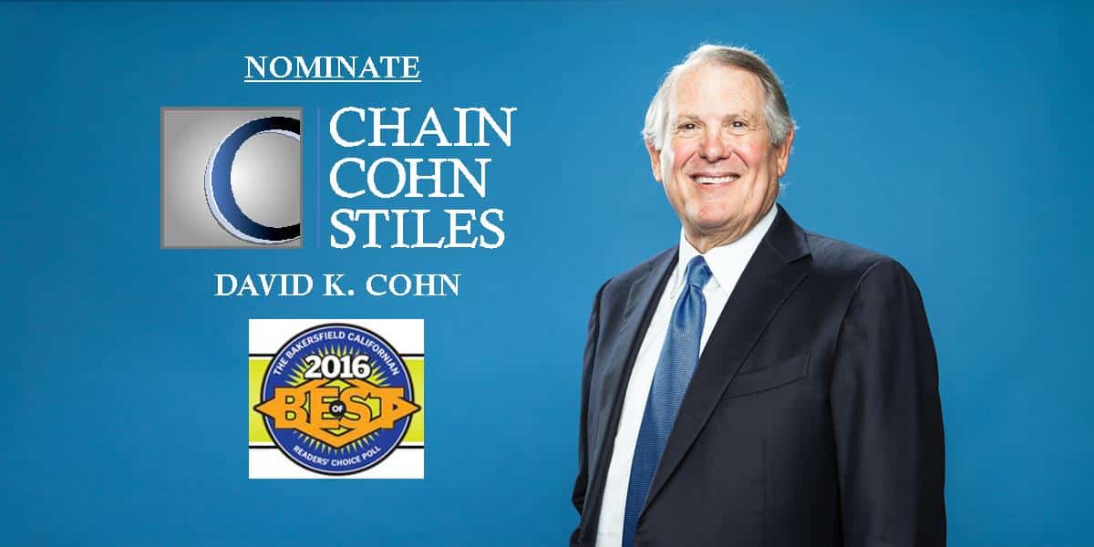 Nominations open for 2016 ‘Best of Kern County’ poll (choose Chain | Cohn | Clark, David Cohn)