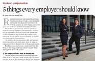 CCS workers’ compensation attorneys share tips for employers in Kern Business Journal