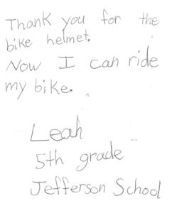Thank you from Leah